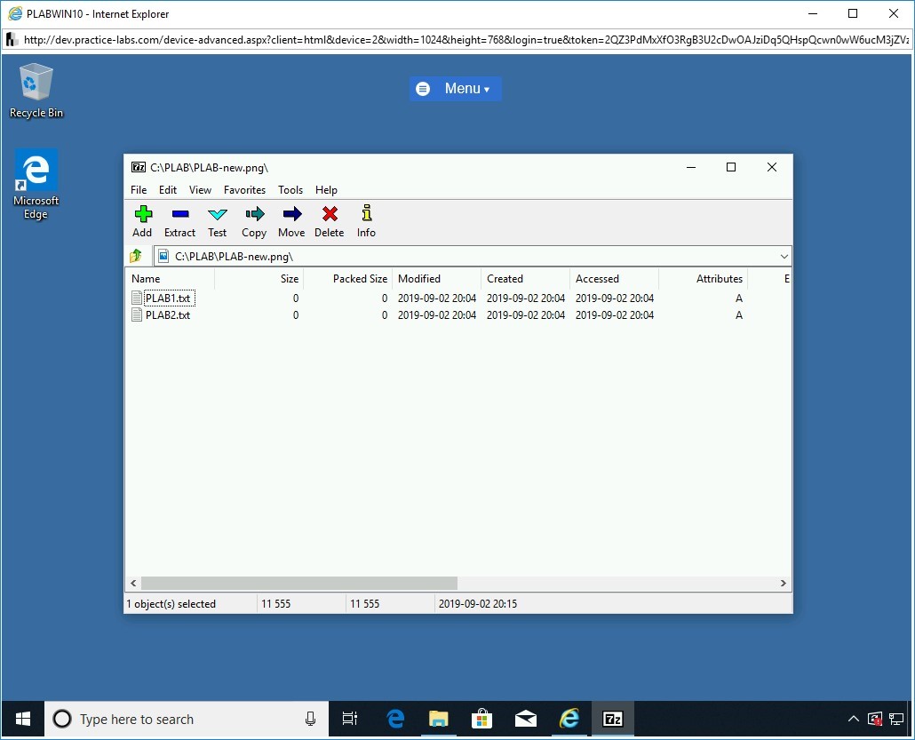 Figure 1.21 Screenshot of PLABWIN10