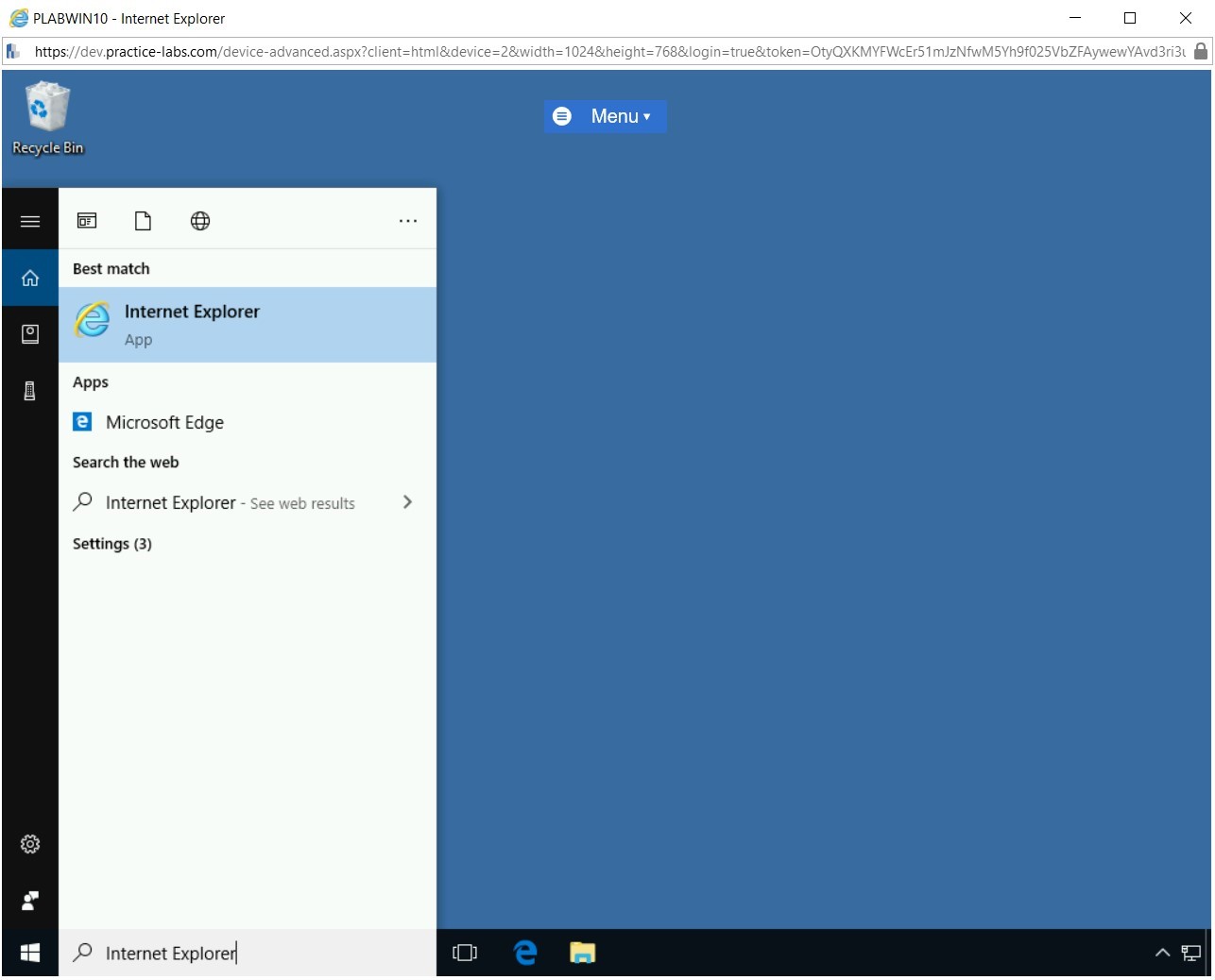 Figure 1.58 Screenshot of PLABWIN10