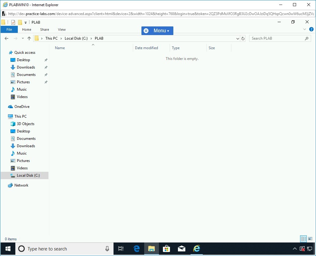 Figure 1.5 Screenshot of PLABWIN10