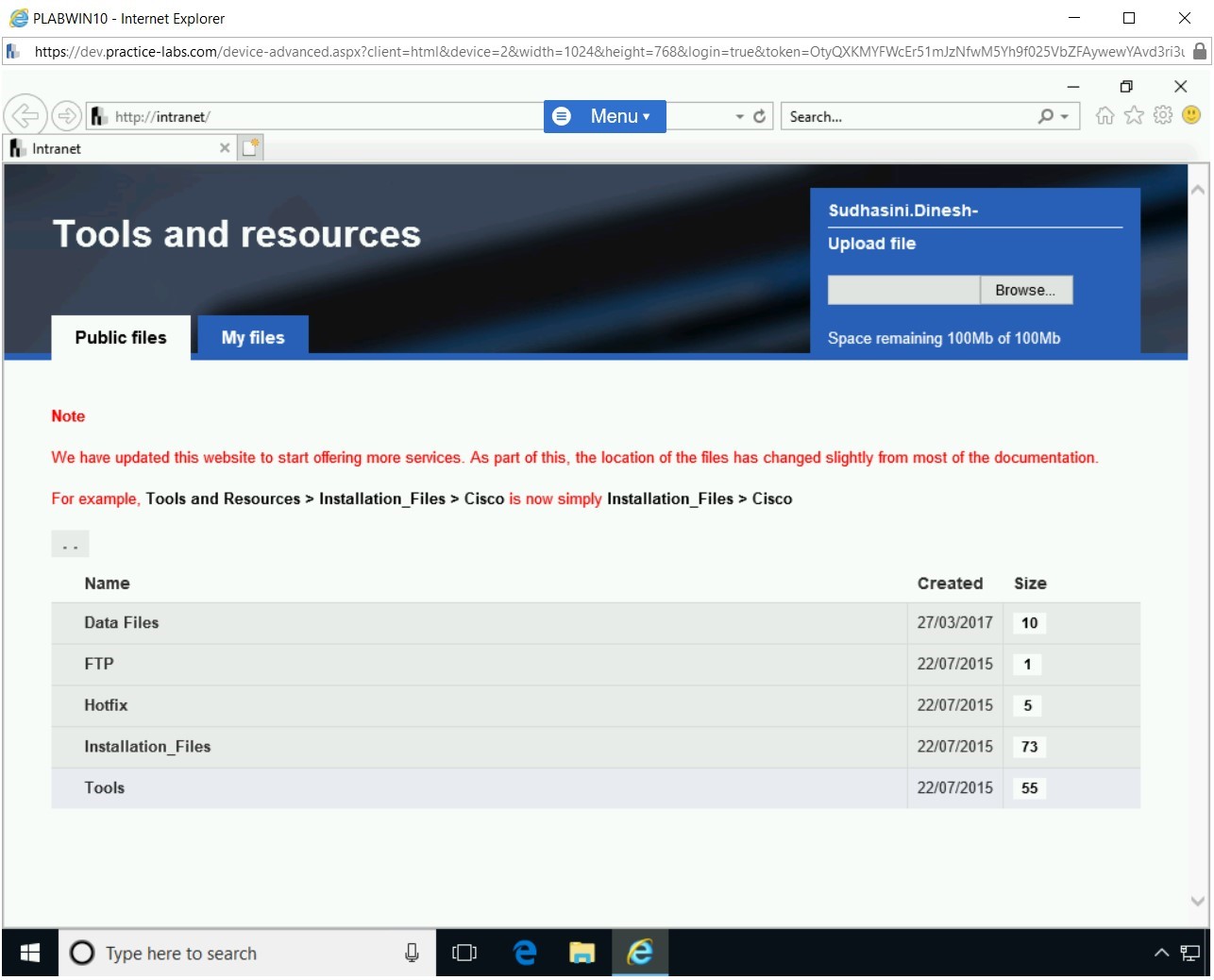 Figure 1.59 Screenshot of PLABWIN10