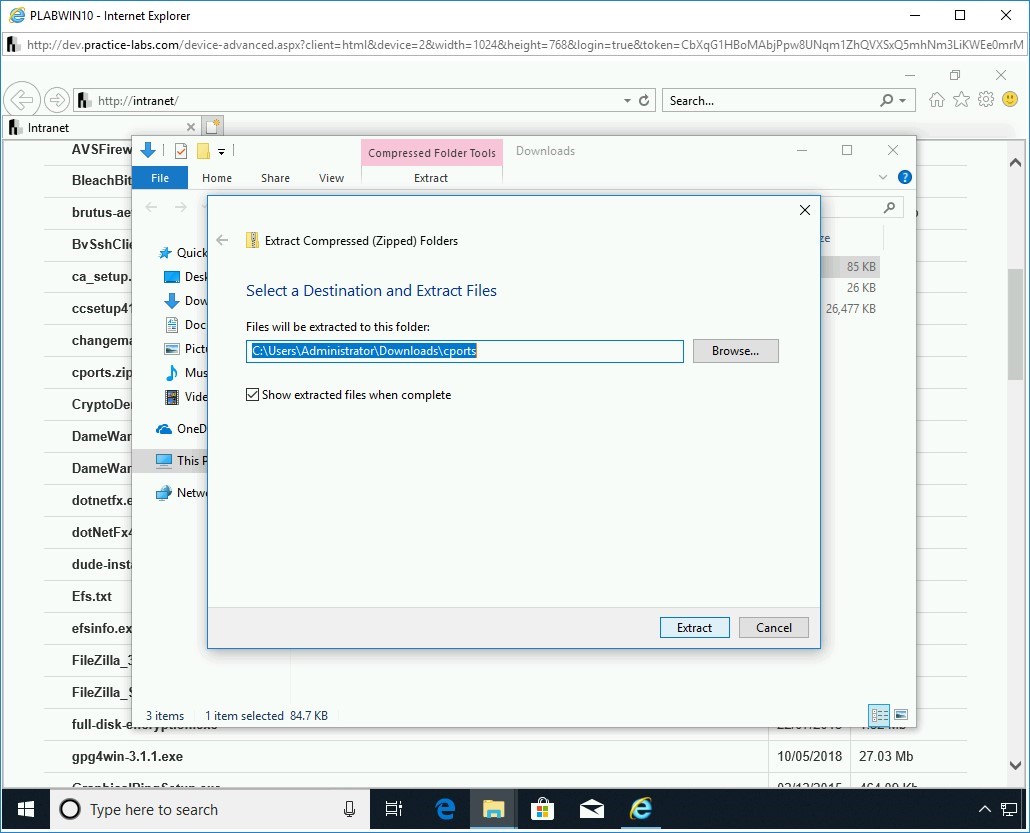 Hình 1.42 Ảnh chụp màn hình PLABWIN10