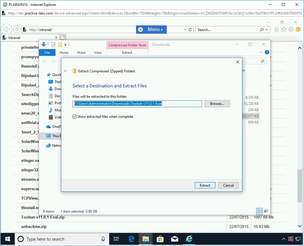 Figure 1.102 Screenshot of PLABWIN10