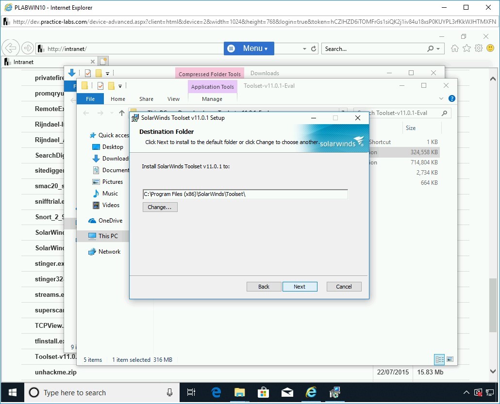 Figure 1.107 Screenshot of PLABWIN10