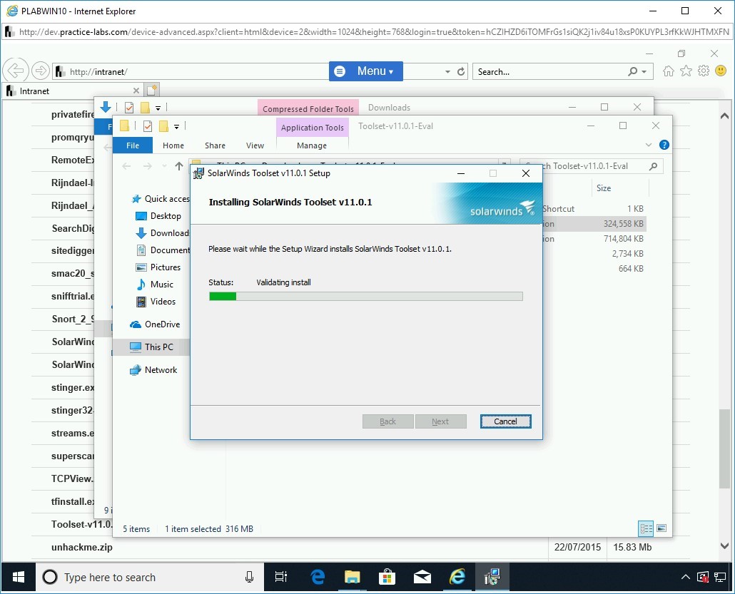 Figure 1.109 Screenshot of PLABWIN10