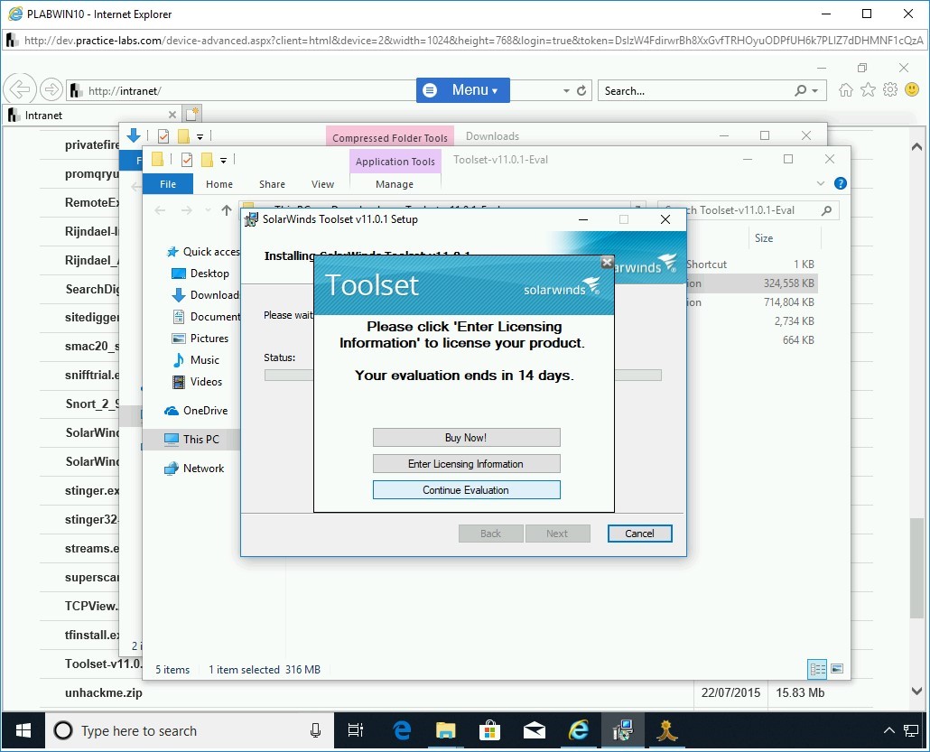 Figure 1.110 Screenshot of PLABWIN10