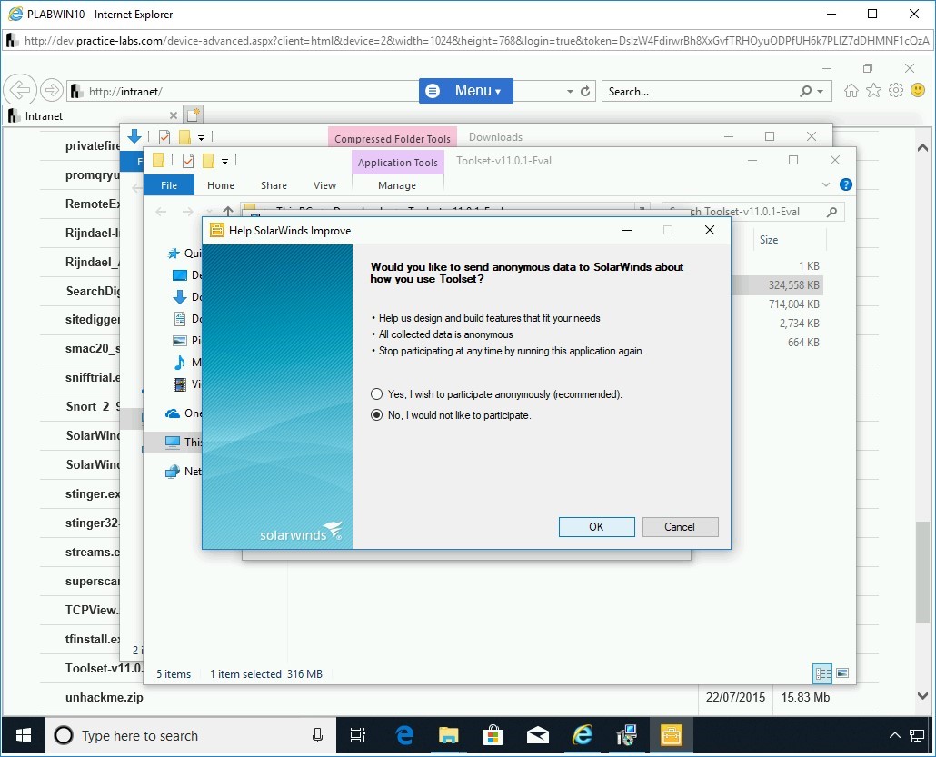 Figure 1.111 Screenshot of PLABWIN10