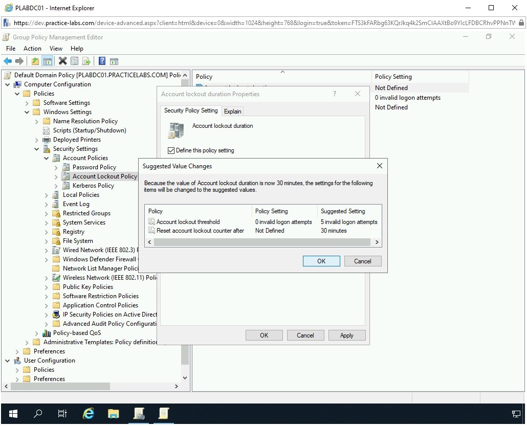 Figure 3.10 Screenshot of PLABDC01