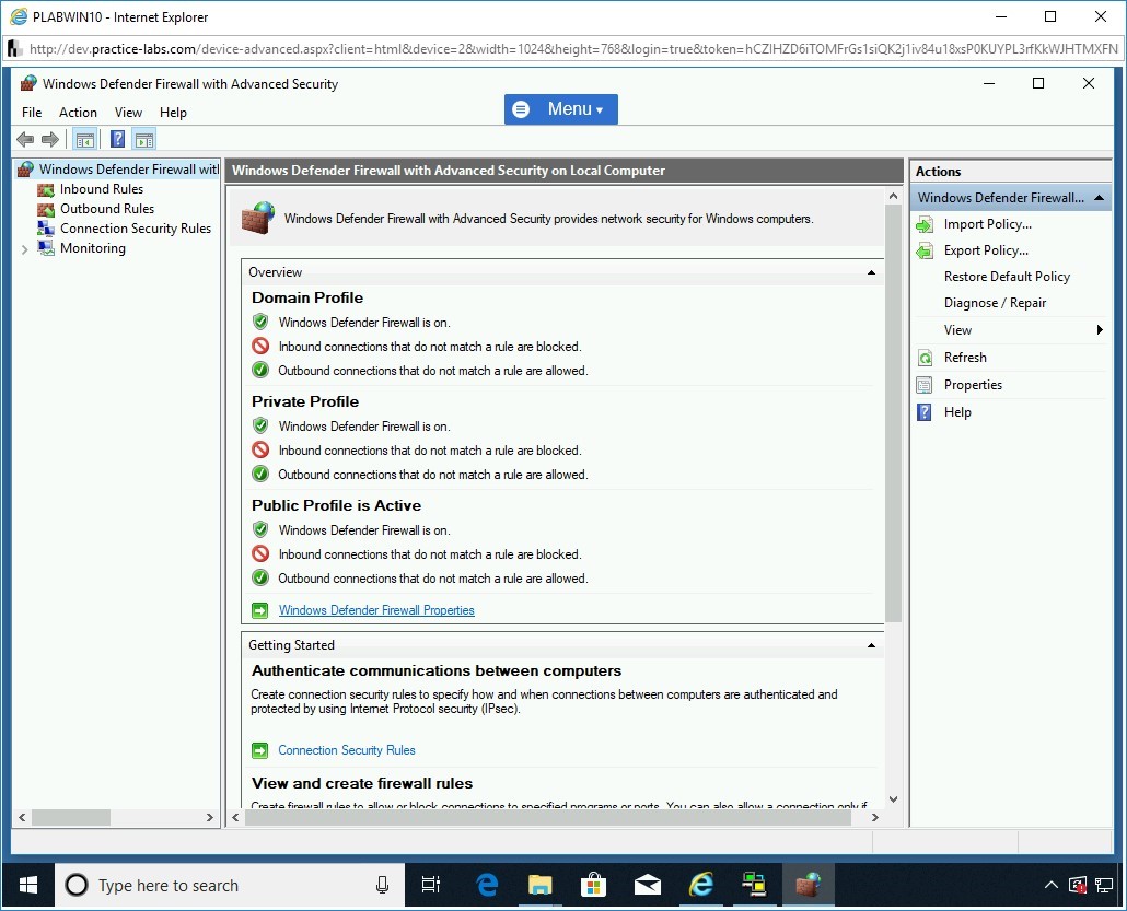 Figure 1.18 Screenshot of PLABWIN10