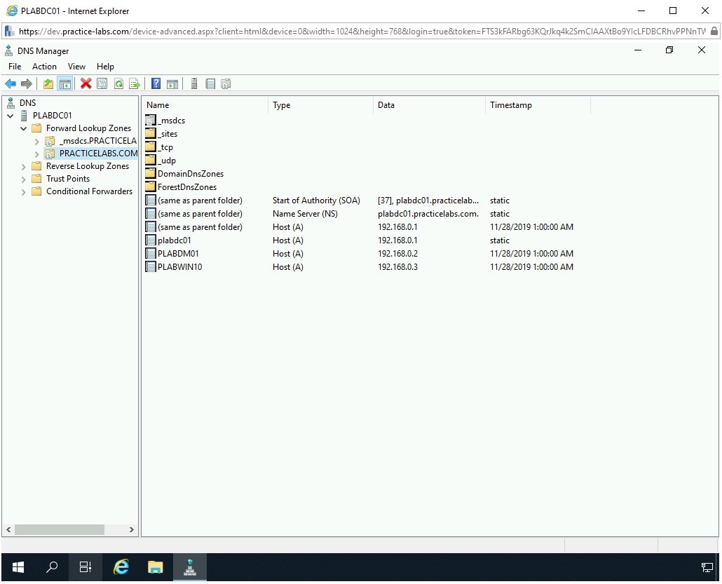 Figure 3.17 Screenshot of PLABDC01