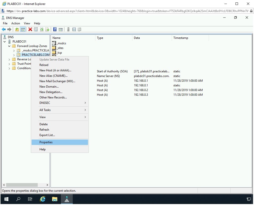 Figure 3.18 Screenshot of PLABDC01