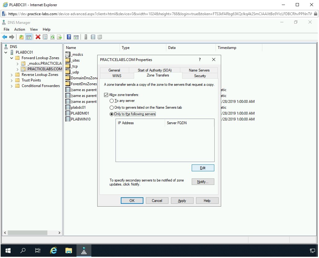 Figure 3.20 Screenshot of PLABDC01
