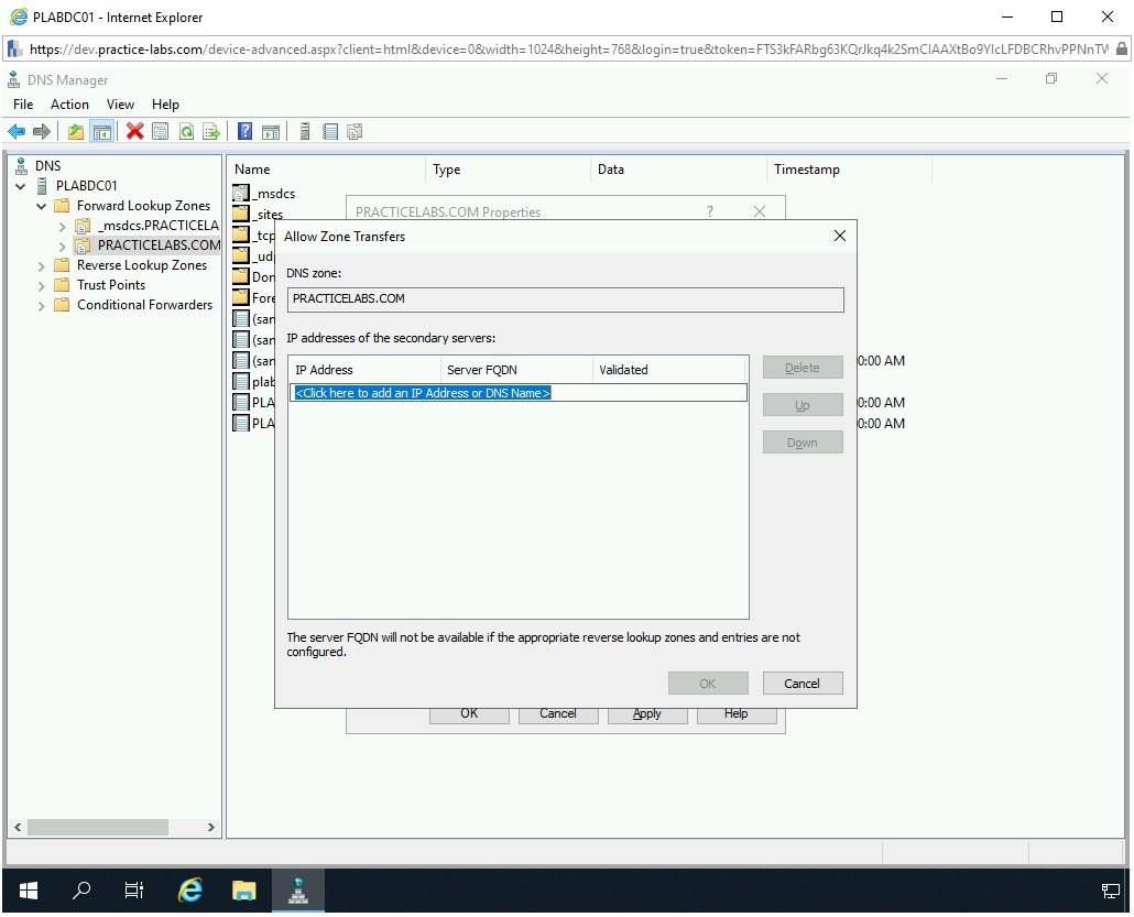 Figure 3.21 Screenshot of PLABDC01