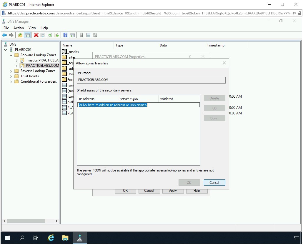 Figure 3.22 Screenshot of PLABDC01