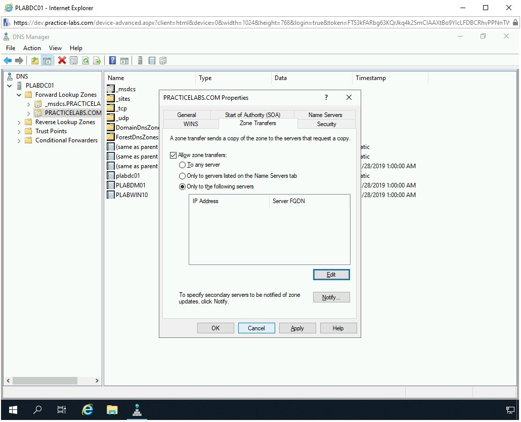 Figure 3.23 Screenshot of PLABDC01