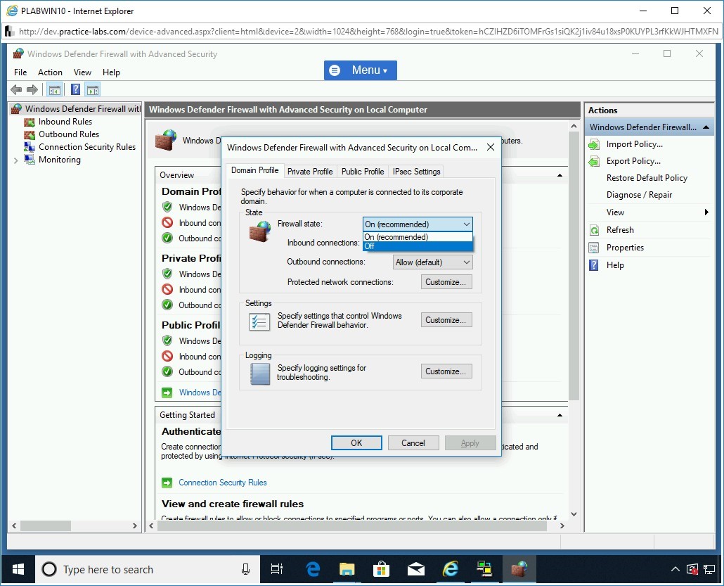 Figure 1.19 Screenshot of PLABWIN10