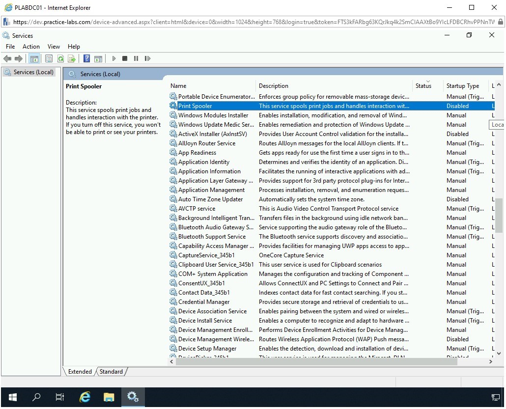 Figure 3.33 Screenshot of PLABWIN10
