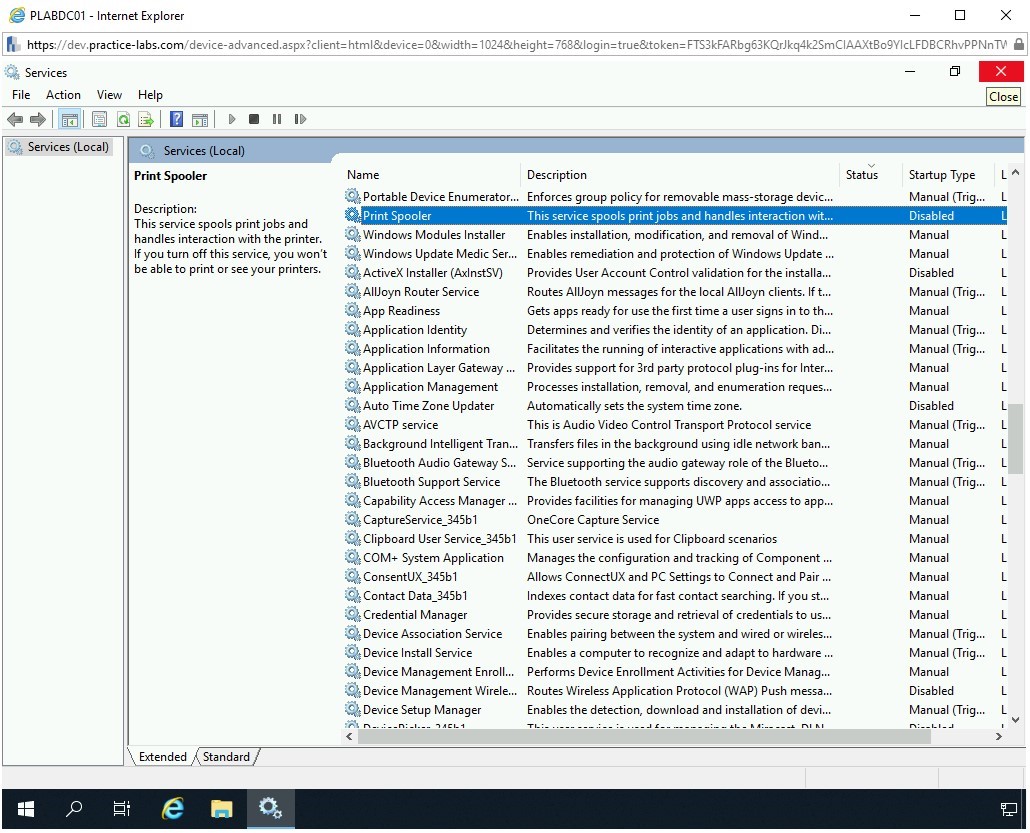 Figure 3.34 Screenshot of PLABWIN10