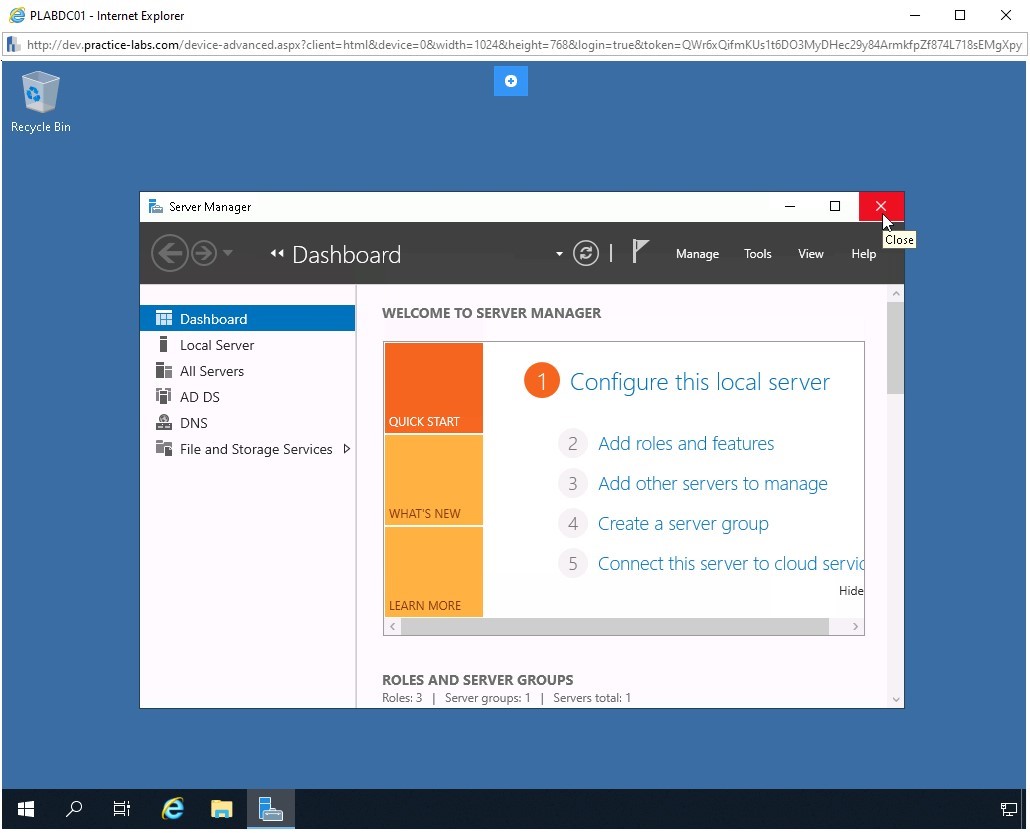 Figure 1.26 Screenshot of PLABDC01