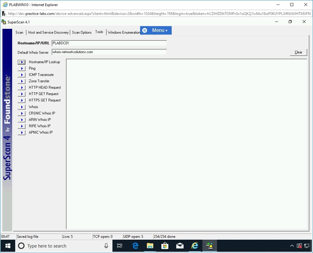 Figure 1.38 Screenshot of PLABWIN10