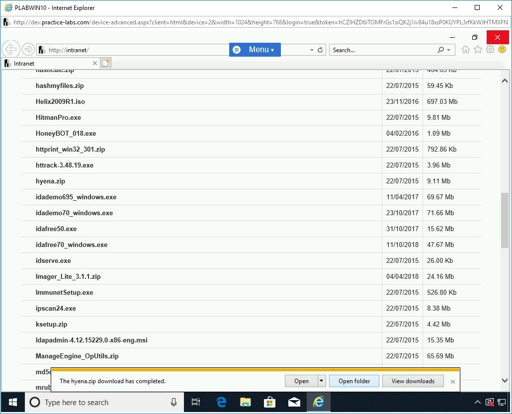 Figure 1.44 Screenshot of PLABWIN10