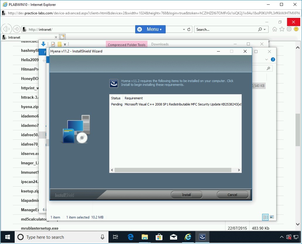 Figure 1.48 Screenshot of PLABWIN10