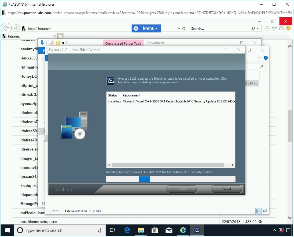Figure 1.49 Screenshot of PLABWIN10