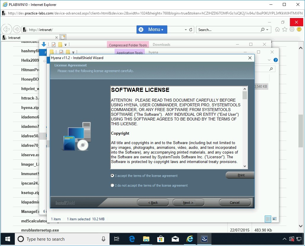 Figure 1.51 Screenshot of PLABWIN10