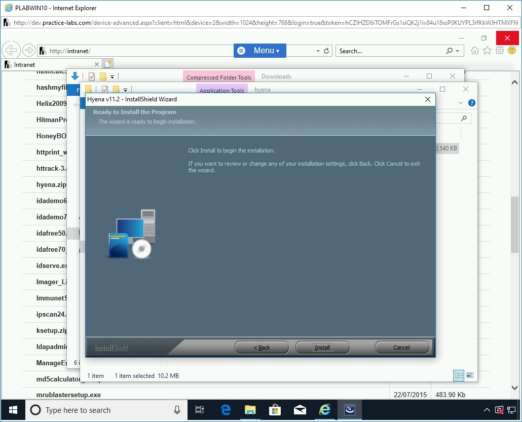 Figure 1.53 Screenshot of PLABWIN10