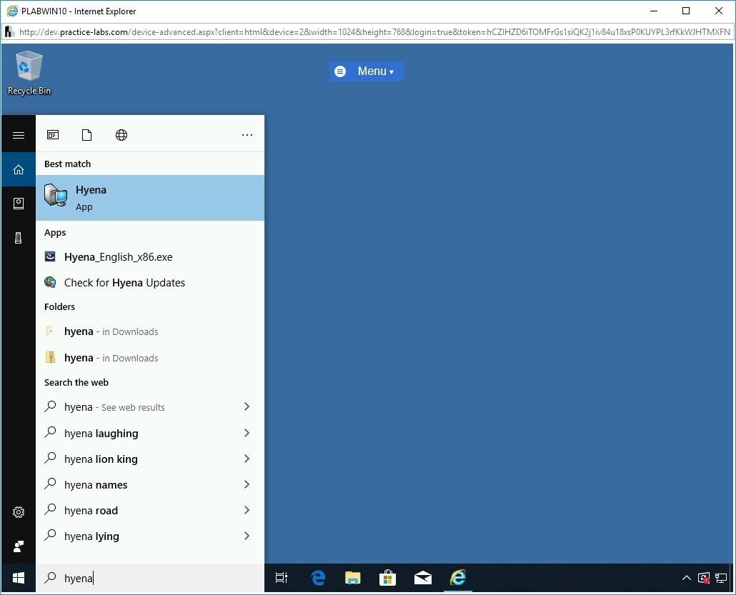 Figure 1.55 Screenshot of PLABWIN10