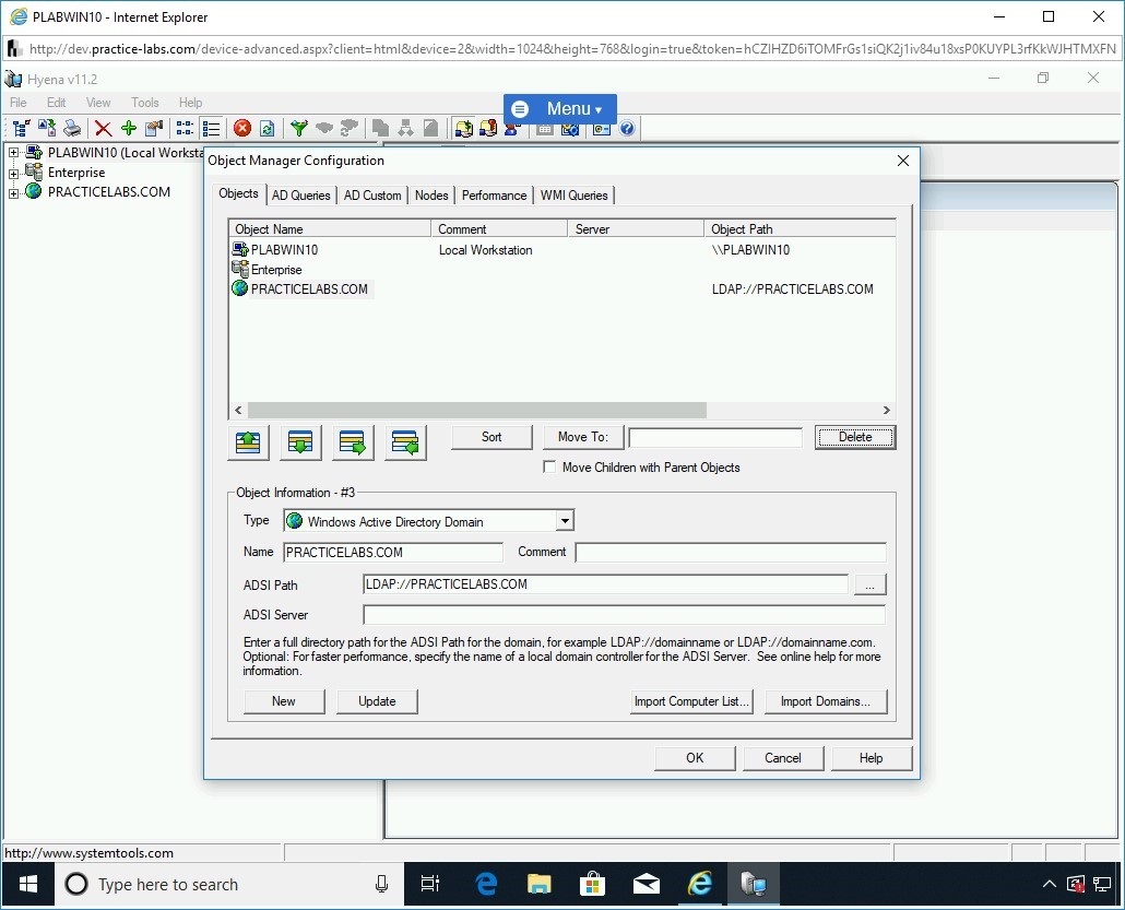 Figure 1.60 Screenshot of PLABWIN10