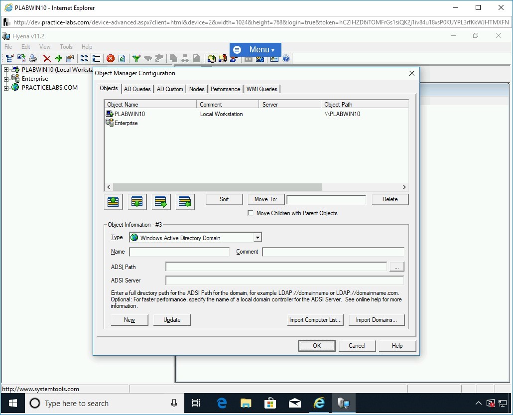 Figure 1.61 Screenshot of PLABWIN10