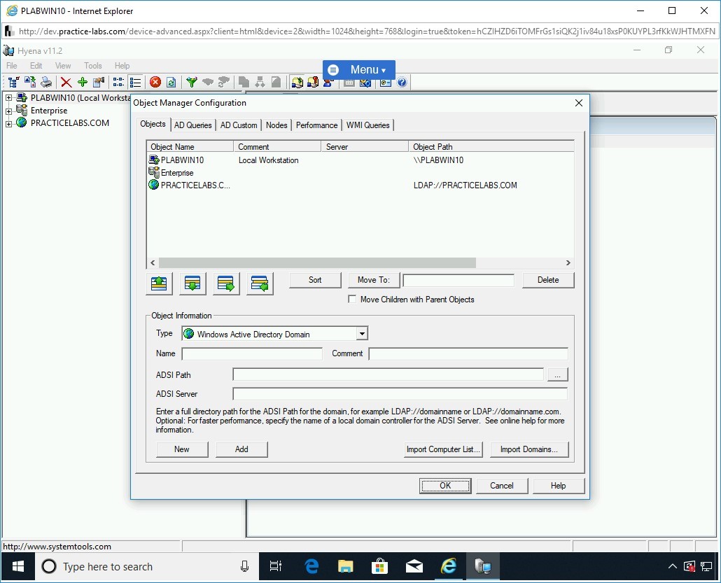 Figure 1.64 Screenshot of PLABWIN10