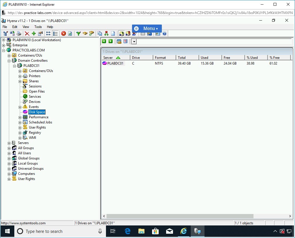 Figure 1.68 Screenshot of PLABWIN10