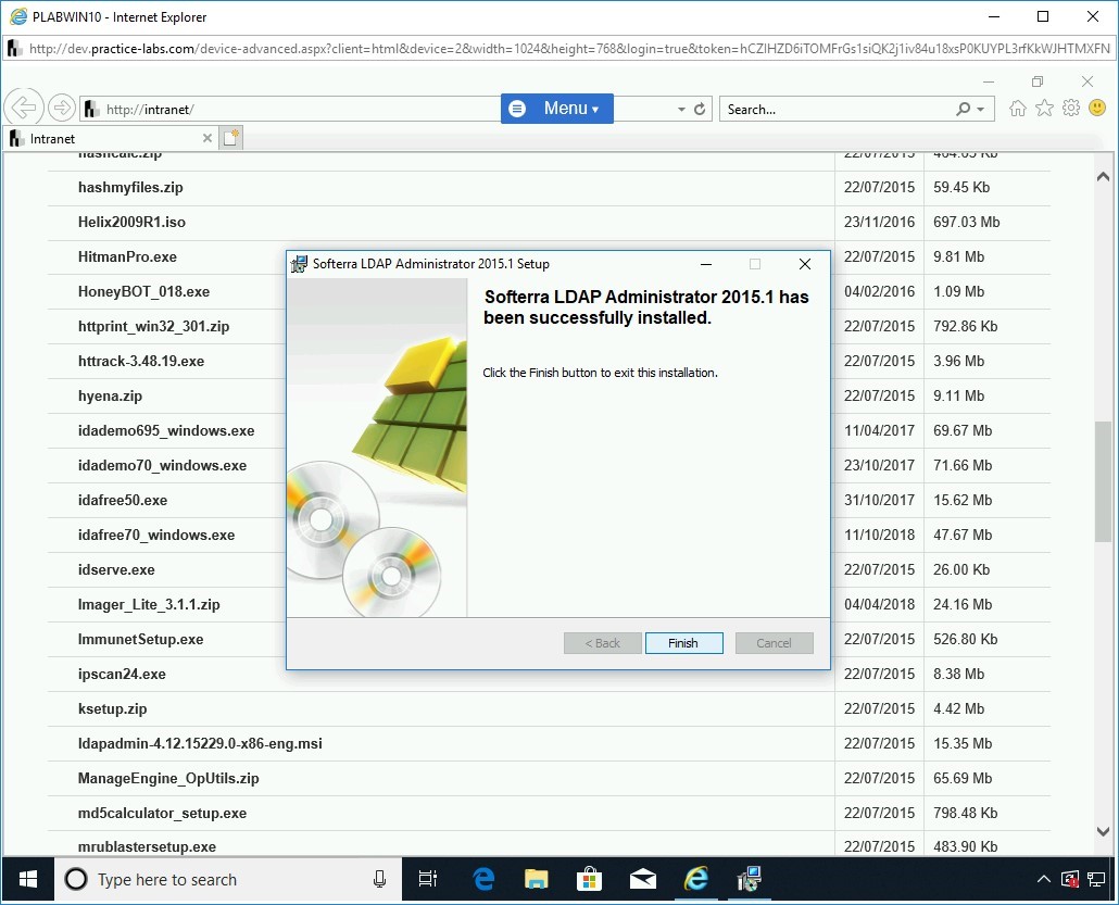 Figure 1.79 Screenshot of PLABWIN10