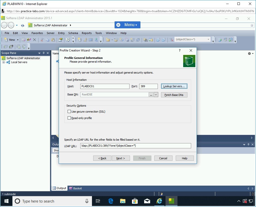 Figure 1.84 Screenshot of PLABWIN10