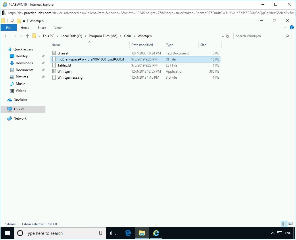 Figure 2.12 Screenshot of PLABWIN10