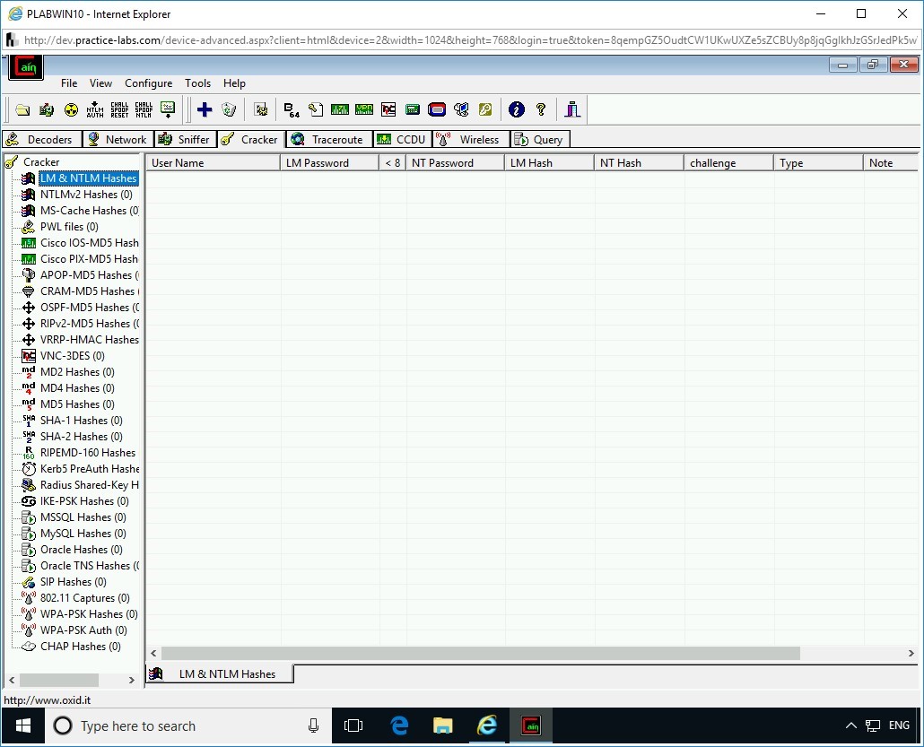 Figure 2.15 Screenshot of PLABWIN10