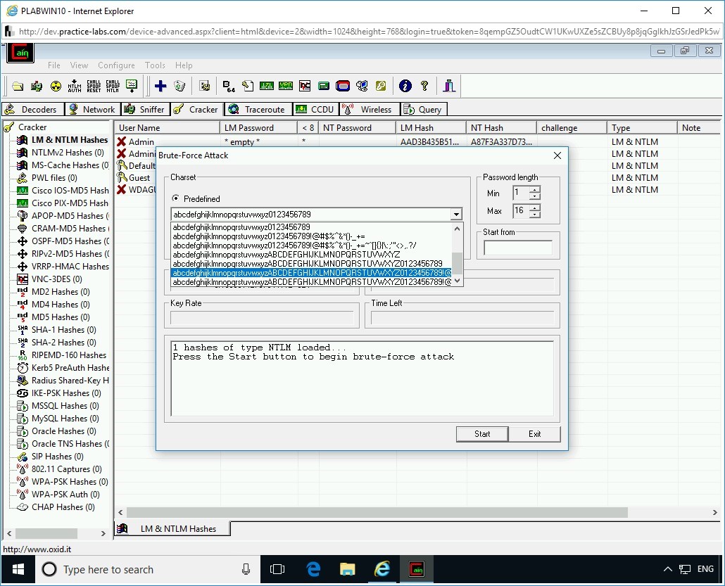 Figure 2.20 Screenshot of PLABWIN10