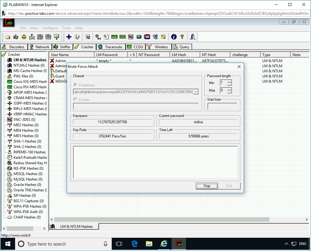 Figure 2.22 Screenshot of PLABWIN10