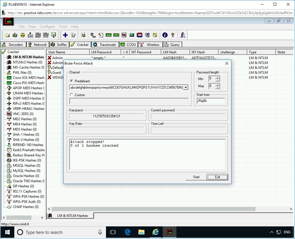 Figure 2.23 Screenshot of PLABWIN10