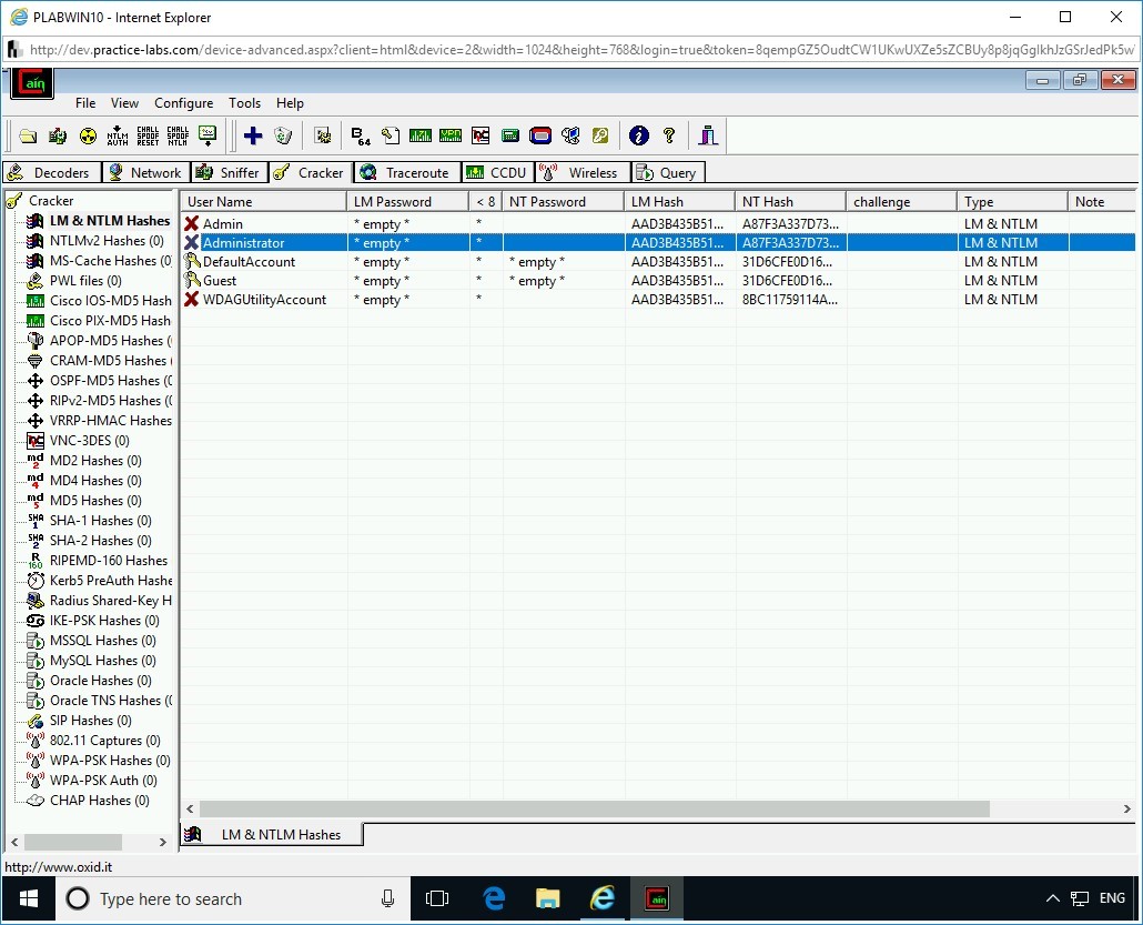 Figure 2.24 Screenshot of PLABWIN10