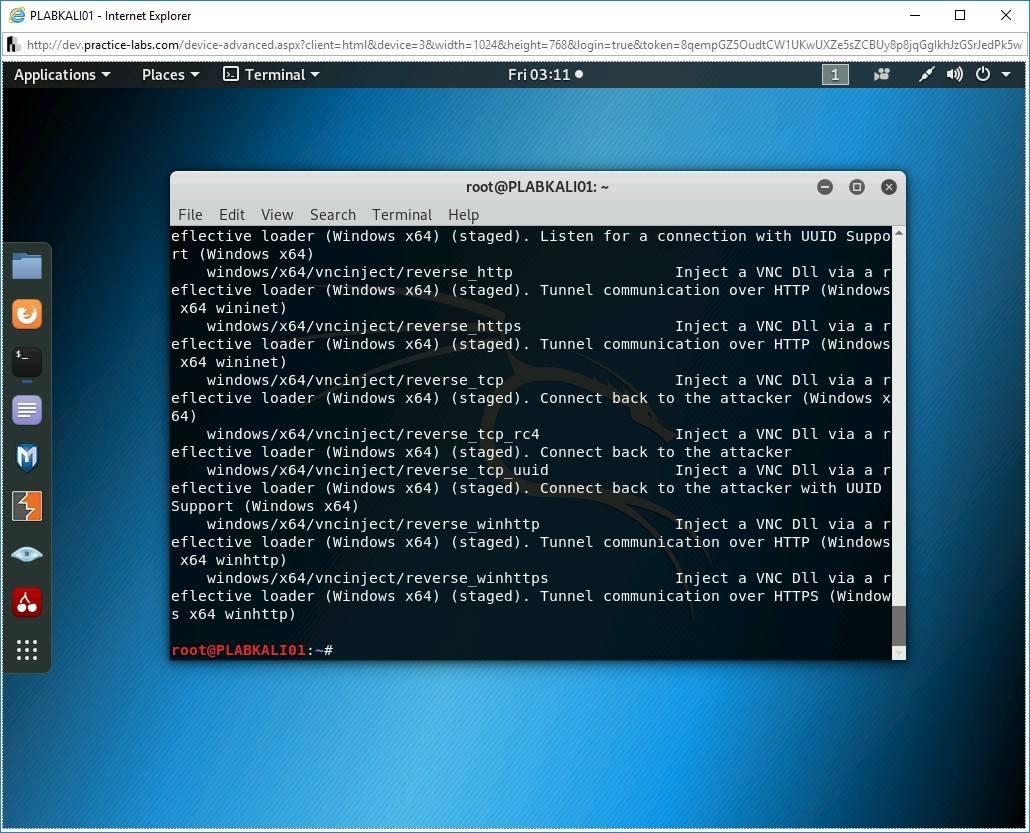 Practice Labs screenshot.