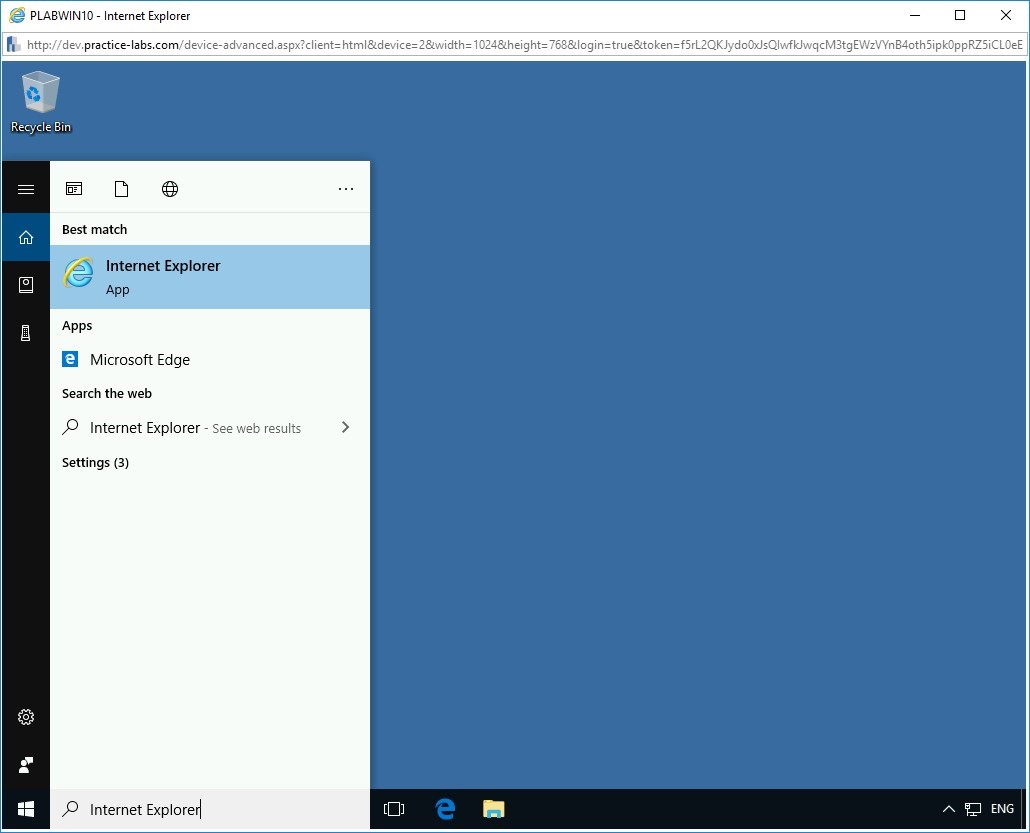 Figure 3.2 Screenshot of PLABWIN10