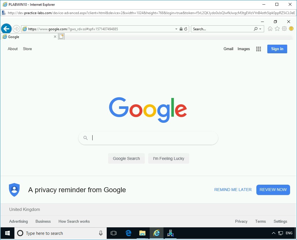 Figure 3.14 Screenshot of PLABWIN10
