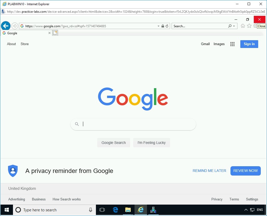 Figure 3.16 Screenshot of PLABWIN10