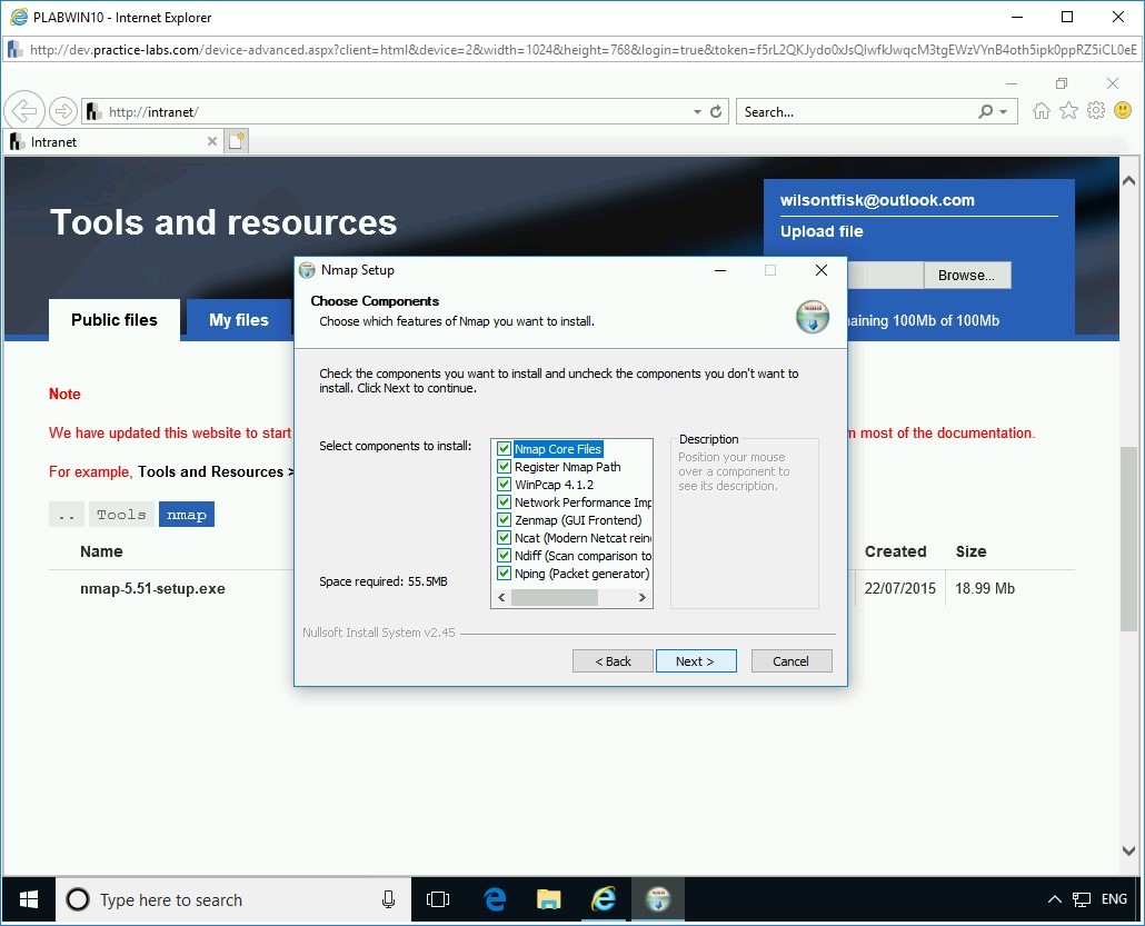 Figure 4.7 Screenshot PLABWIN10