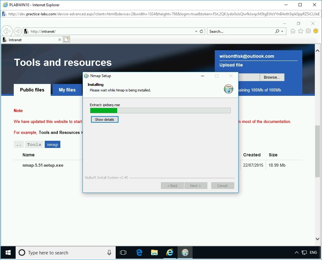 Figure 4.9 Screenshot PLABWIN10